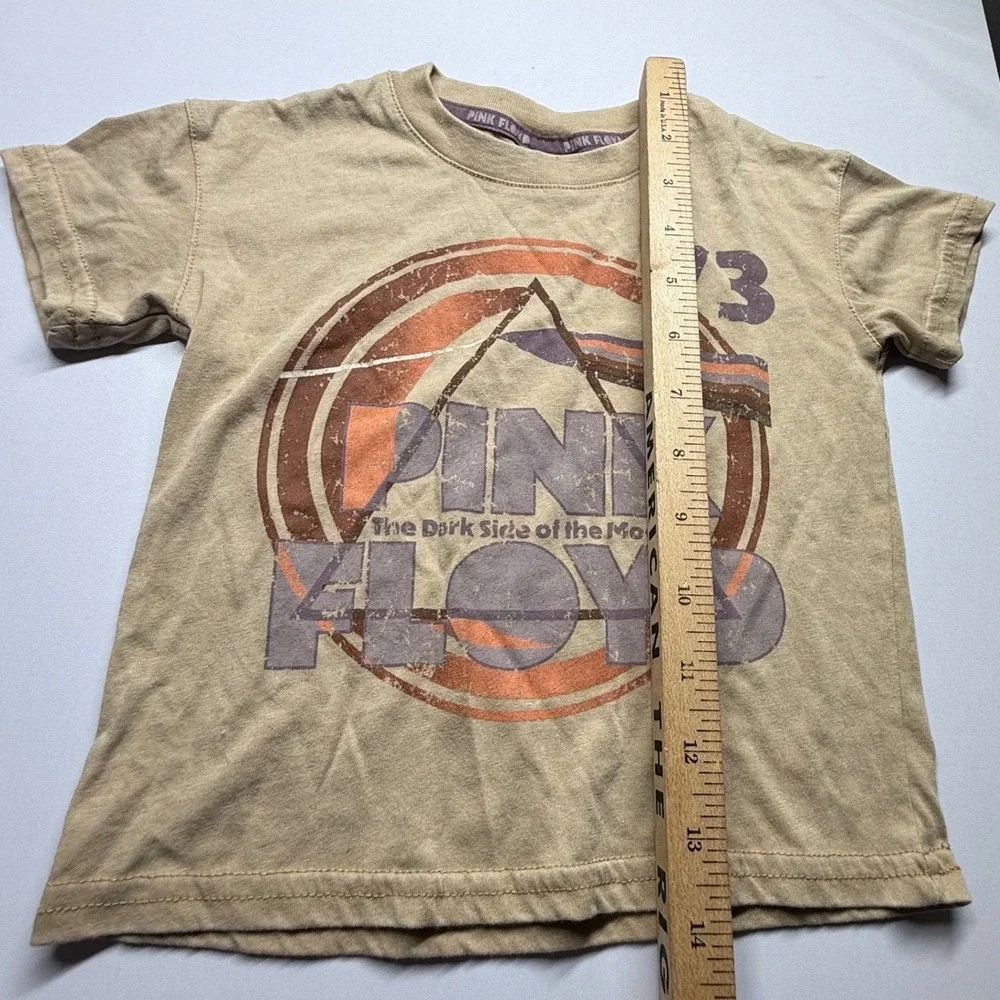 Pink Floyd Dark Side of the Moon Toddler 18M T-Shirt Shorts Set Tan Band‎ Tee